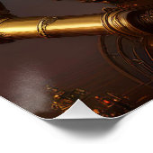 Ein robotisches Steampunkoppel in Liebe Poster (Ecke)