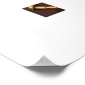 Ein robotisches Steampunkoppel in Liebe Poster (Ecke)