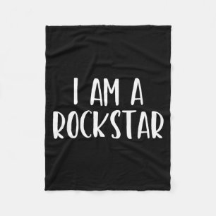 Ein Rockstar-Halloween-Kostüm Einfach Lustiger Roc Fleecedecke