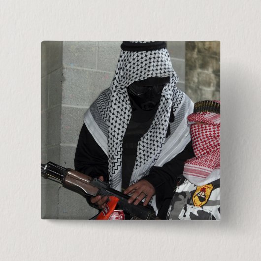 Ein Rollenspielfeind, der einen Dummy abrüstet Button (Vorderseite)