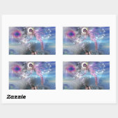 Ein Roman kann ein Portal in parallele Realitäten Rechteckiger Aufkleber (Blatt)