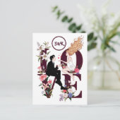 Ein romantischer personalisierter Valentinstag Postkarte (Stehend Vorderseite)