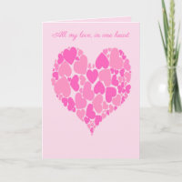 Ein romantisches Design mit Herz aus Pastellrosa