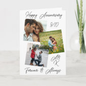 Ein romantisches Fotomodell zum Hochzeitstag Karte (Vorderseite)