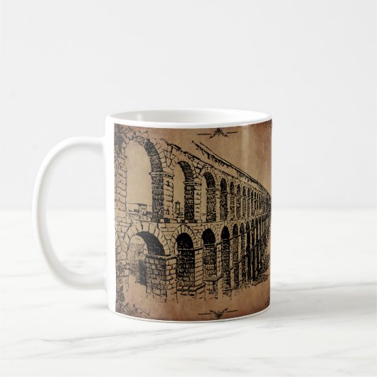 Ein römisches Amphitheater Vintag Kaffeetasse (Links)
