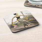 Ein Ronggeng oder eine Tänzerin, überziehen 21 von Getränkeuntersetzer (Linke Seite)