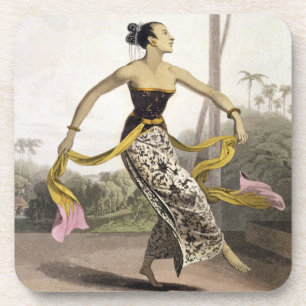 Ein Ronggeng oder eine Tänzerin, überziehen 21 von Getränkeuntersetzer