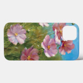 Ein rosa Blumengarten Case-Mate iPhone Hülle (Rückseite (Horizontal))