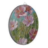 Ein rosa Blumengarten Dartscheibe (Vorderseite Links)