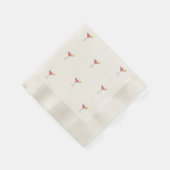 Ein rosa Cocktail mit Zitronensaft Serviette (Ecke)