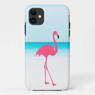 Ein rosa Flamingo am Strand Case-Mate iPhone Hülle