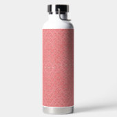 ein rosa Hintergrund mit einem Muster in der Mitte Trinkflasche (links)