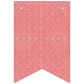 ein rosa Hintergrund mit einem Muster in der Mitte Wimpelkette (Dritte Fahne)