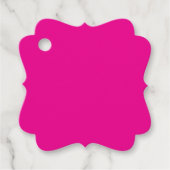 ein rosa Hintergrund mit Geschenkanhänger (Vorderseite)