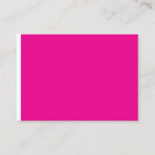 ein rosa Hintergrund mit Platzkarte (Vorderseite)