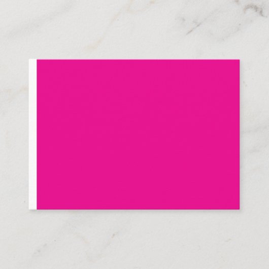 ein rosa Hintergrund mit Platzkarte (Vorderseite)