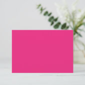 ein rosa Hintergrund mit schwarz Begleitkarte (Stehend Vorderseite)