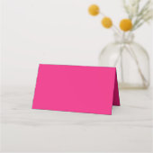 ein rosa Hintergrund mit schwarz Platzkarte (Rückseite)