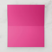 ein rosa Hintergrund mit schwarz Platzkarte (Innenseite Aufgefaltet)