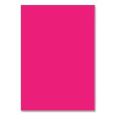 ein rosa Hintergrund mit schwarz Tischnummer (Vorderseite)