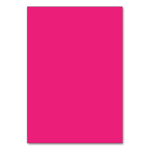 ein rosa Hintergrund mit schwarz Tischnummer