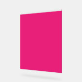 ein rosa Hintergrund mit schwarzem Rand Acrylschild (Winkel)