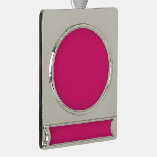 ein rosa Hintergrund mit schwarzem Rand Banner-Ornament Silber (Rechts)