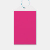 ein rosa Hintergrund mit schwarzem Rand Geschenkanhänger (Vorderseite)