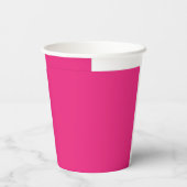 ein rosa Hintergrund mit schwarzem Rand Pappbecher (Rückseite)