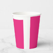 ein rosa Hintergrund mit schwarzem Rand Pappbecher (Rechts)