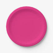 ein rosa Hintergrund mit schwarzem Rand Pappteller (Vorderseite)