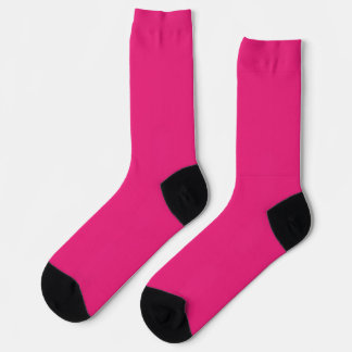 ein rosa Hintergrund mit schwarzem Rand Socken