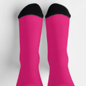 ein rosa Hintergrund mit schwarzem Rand Socken (Oben)