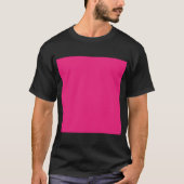 ein rosa Hintergrund mit schwarzem Rand T-Shirt (Vorderseite)