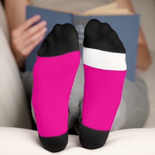 ein rosa Hintergrund mit Socken (Unterseite)