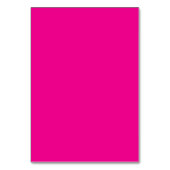 ein rosa Hintergrund mit Tischnummer (Rückseite)