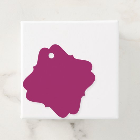 ein rosa Hintergrund mit weißem Hintergrund Geschenkanhänger (Beispiel)
