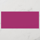 ein rosa Hintergrund mit weißem Hintergrund Menükarte (Rückseite)