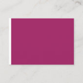 ein rosa Hintergrund mit weißem Hintergrund Platzkarte (Vorderseite)