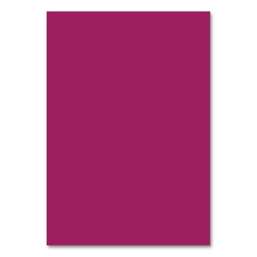 ein rosa Hintergrund mit weißem Hintergrund Tischnummer (Vorderseite)