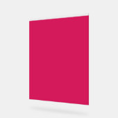 ein rosa Hintergrund mit weißem Rand Acrylschild (Winkel)