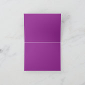 ein rosa Hintergrund mit weißem Rand Dankeskarte (Innenseite)