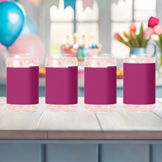 ein rosa Hintergrund mit weißem Rand Dosenglas (Insitu (Baby Party))