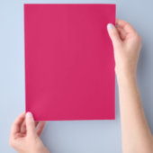 ein rosa Hintergrund mit weißem Rand Flyer (Hand)