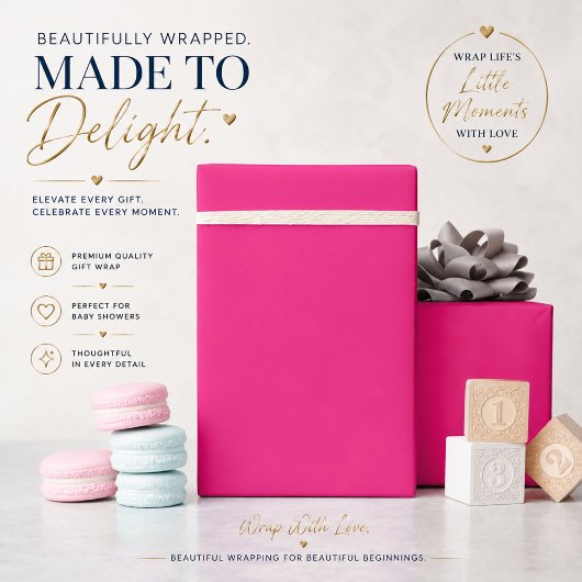 ein rosa Hintergrund mit weißem Rand Geschenkpapier