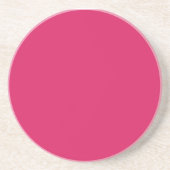 ein rosa Hintergrund mit weißem Rand Getränkeuntersetzer (Vorne)