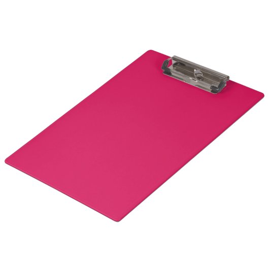 ein rosa Hintergrund mit weißem Rand Klemmbrett (Schrägansicht)