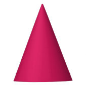 ein rosa Hintergrund mit weißem Rand Partyhütchen (Vorderseite)