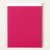 ein rosa Hintergrund mit weißem Rand Planer (Rückseite)