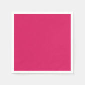 ein rosa Hintergrund mit weißem Rand Serviette (Vorderseite)